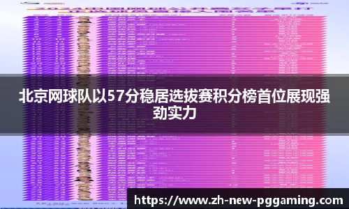 北京网球队以57分稳居选拔赛积分榜首位展现强劲实力